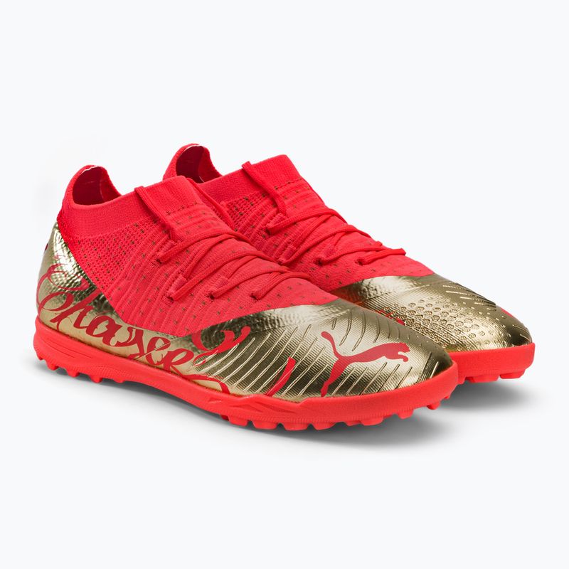 Vaikiški futbolo bateliai PUMA Future Z 3.4 Neymar Jr. TT oranžinė ir auksinė 107108 01 4