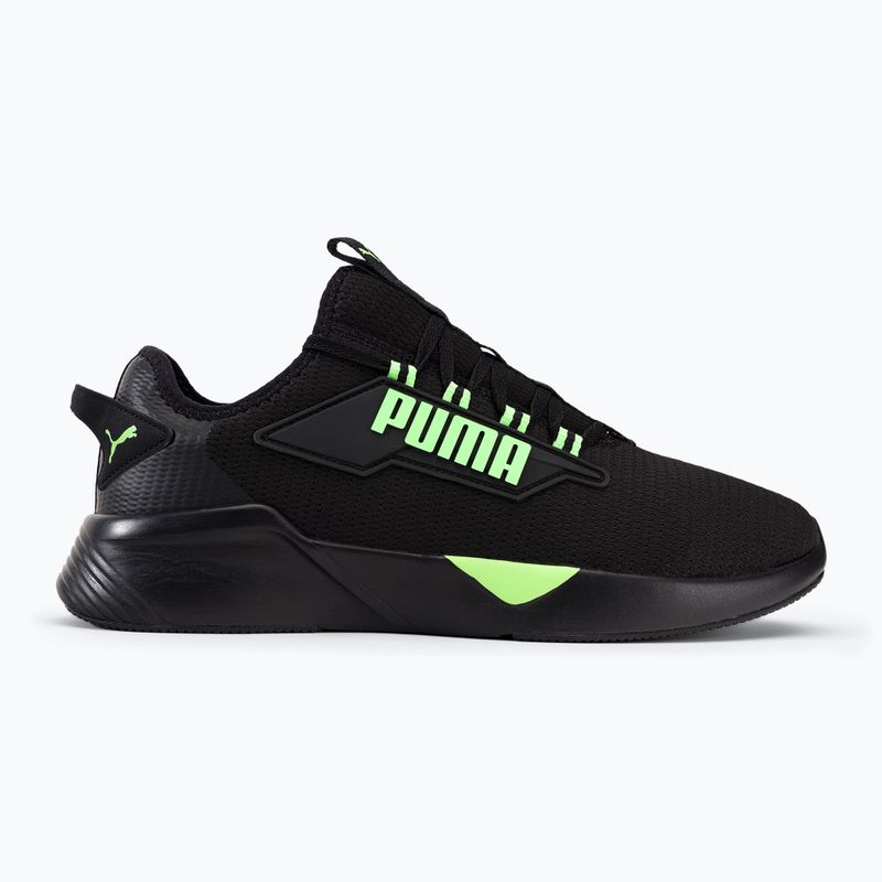Vyriški bėgimo bateliai PUMA Retaliate 2 black-green 376676 23 2