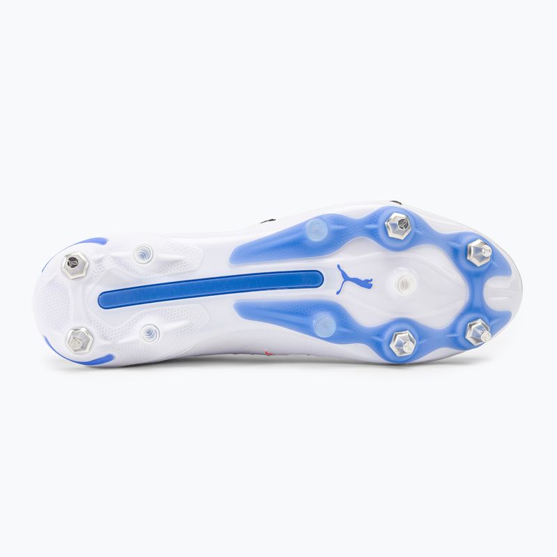 Vyriški futbolo bateliai PUMA King Ultimate MXSG puma white/puma black/blue glimmer/ultra orange 5