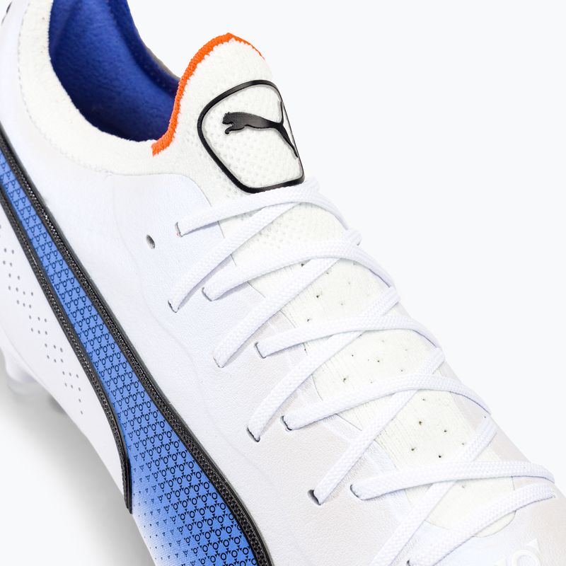 Vyriški futbolo bateliai PUMA King Ultimate MXSG puma white/puma black/blue glimmer/ultra orange 8