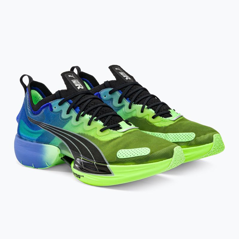 Vyriški bėgimo bateliai PUMA Fast-R NITRO Elite Carbon royal sapphire/fizzy lime 4