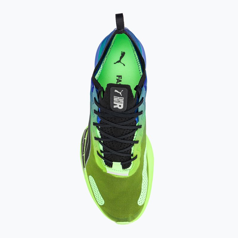 Vyriški bėgimo bateliai PUMA Fast-R NITRO Elite Carbon royal sapphire/fizzy lime 6