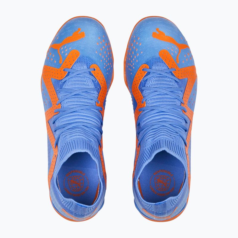 Vaikiški futbolo bateliai PUMA Future Match IT+Mid JR mėlyni ir oranžiniai 107198 01 14