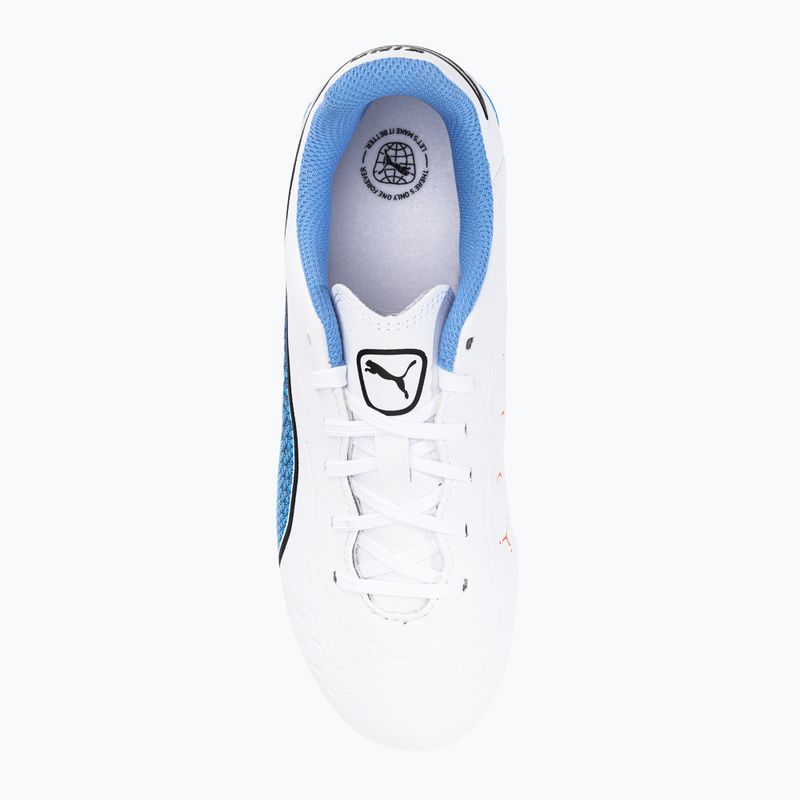 Vaikiški futbolo bateliai PUMA King Match FG/AG balti 107266 01 6