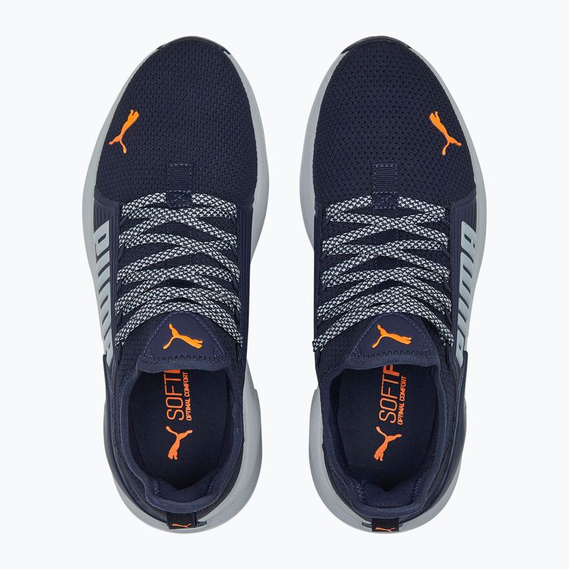 Vyriški bėgimo batai PUMA Softride Premier Slip-On navy/platinum gray/ultra orange 13
