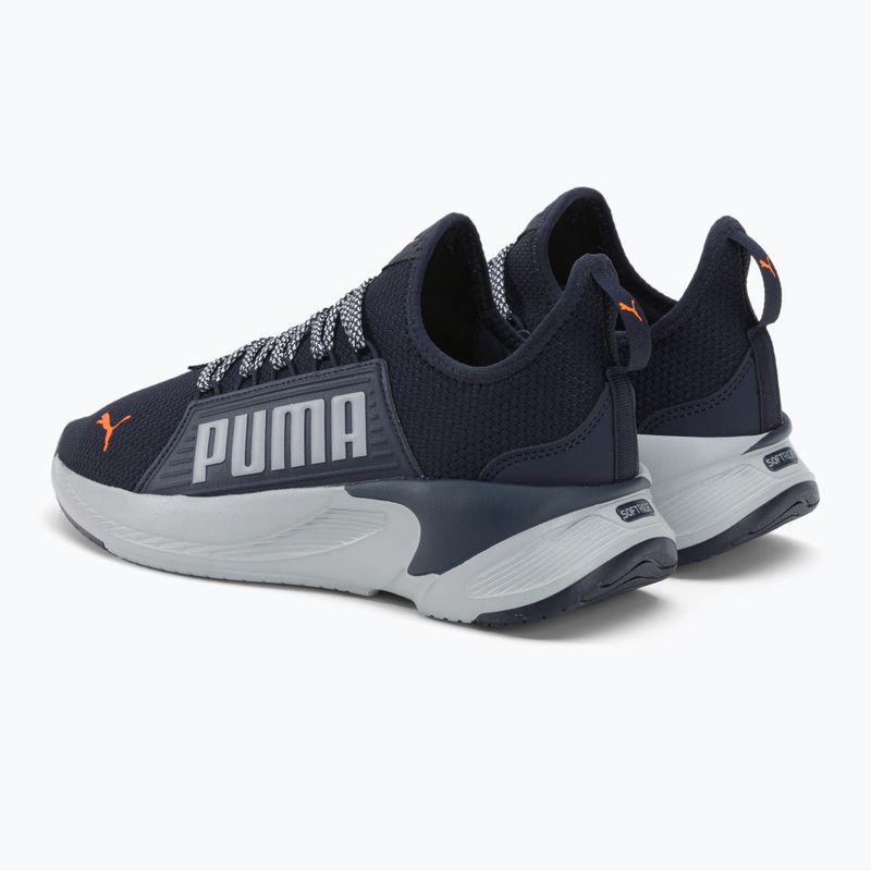 Vyriški bėgimo batai PUMA Softride Premier Slip-On navy/platinum gray/ultra orange 3