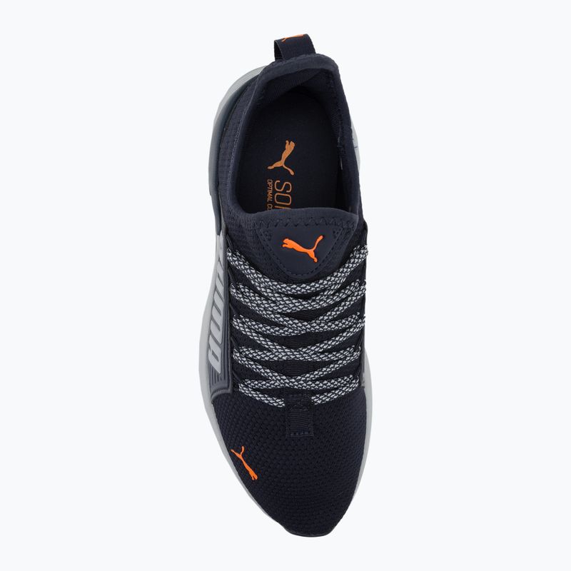 Vyriški bėgimo batai PUMA Softride Premier Slip-On navy/platinum gray/ultra orange 6