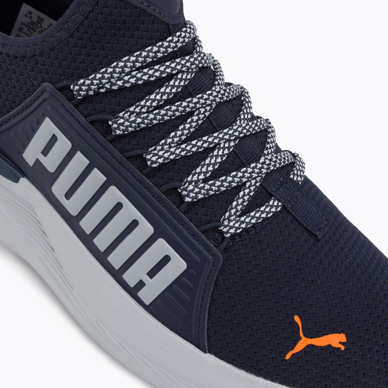 Vyriški bėgimo batai PUMA Softride Premier Slip-On navy/platinum gray/ultra orange 7