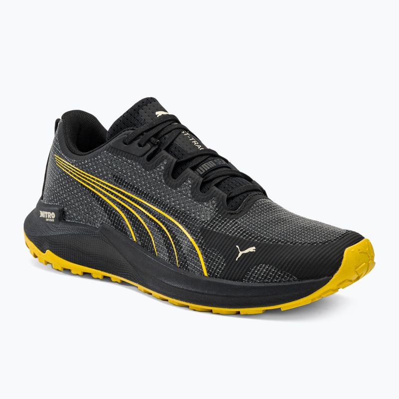 PUMA Fast-Trac Nitro vyriški bėgimo bateliai puma black/granola/fresh pear