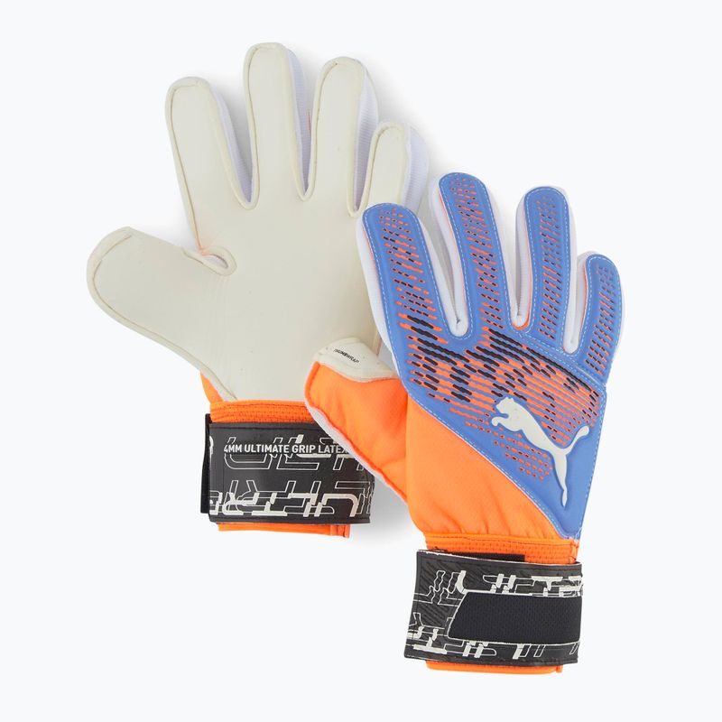 PUMA vaikiškos vartininko pirštinės Ultra Grip 2 RC mėlynai oranžinės 041815 05 4