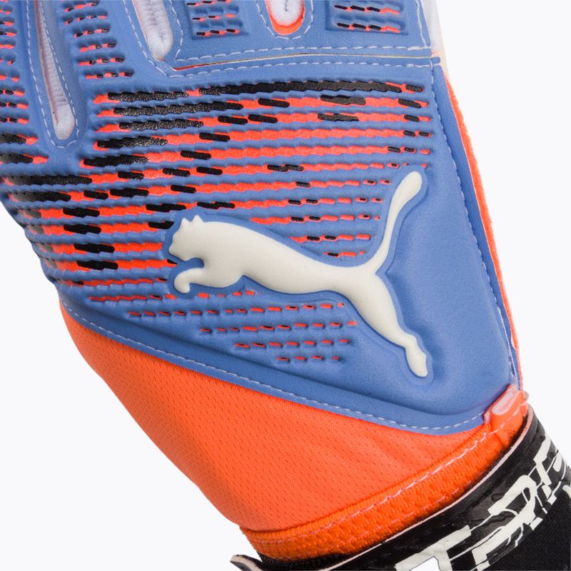PUMA vaikiškos vartininko pirštinės Ultra Grip 2 RC mėlynai oranžinės 041815 05 3