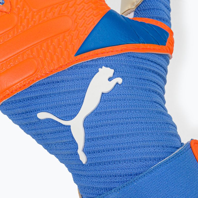 PUMA Future Pro Sgc oranžinės ir mėlynos vartininko pirštinės 041843 01 3