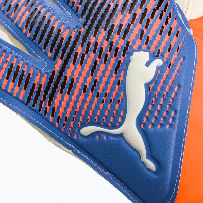 PUMA Ultra Grip 3 Rc oranžinės ir mėlynos vartininko pirštinės 41816 05 3