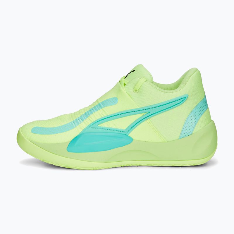 Vyriški krepšinio bateliai PUMA Rise Nitro fast yellow/electric peppermint 11