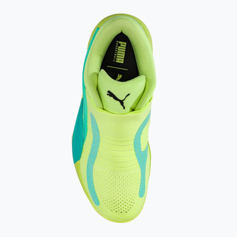 Vyriški krepšinio bateliai PUMA Rise Nitro fast yellow/electric peppermint 6