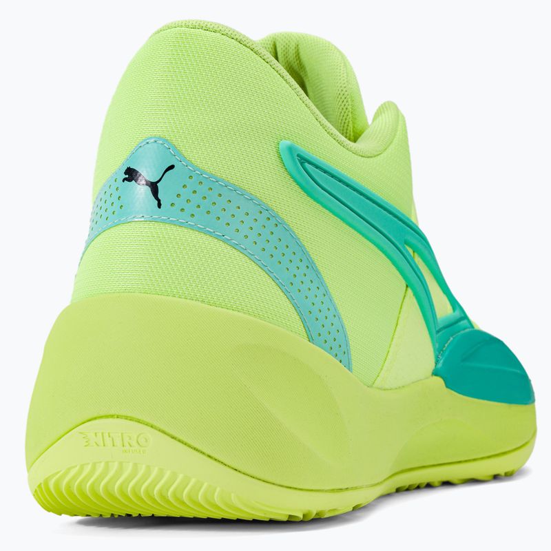 Vyriški krepšinio bateliai PUMA Rise Nitro fast yellow/electric peppermint 9