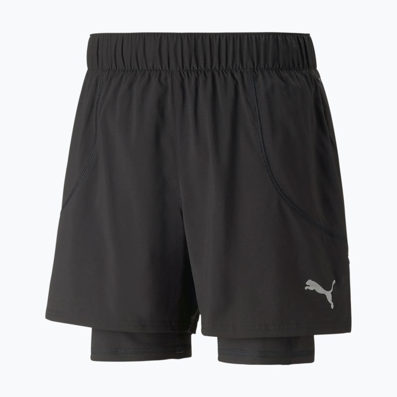 Vyriški PUMA Run 2In1 5" bėgimo šortai juodi 523277 01