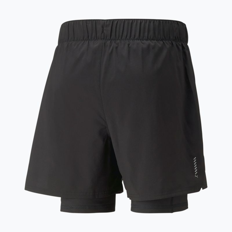 Vyriški PUMA Run 2In1 5" bėgimo šortai juodi 523277 01 2