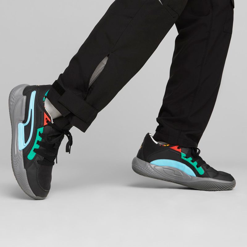 PUMA Court Rider Chaos Block Party vyriški krepšinio bateliai black 378265 01 4