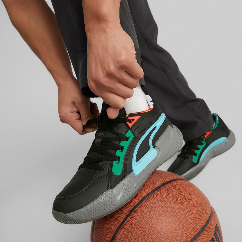 PUMA Court Rider Chaos Block Party vyriški krepšinio bateliai black 378265 01 2
