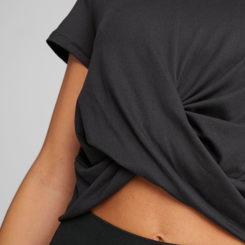 Moteriški jogos marškinėliai PUMA Studio Yogini Lite Twist black 523164 01 6