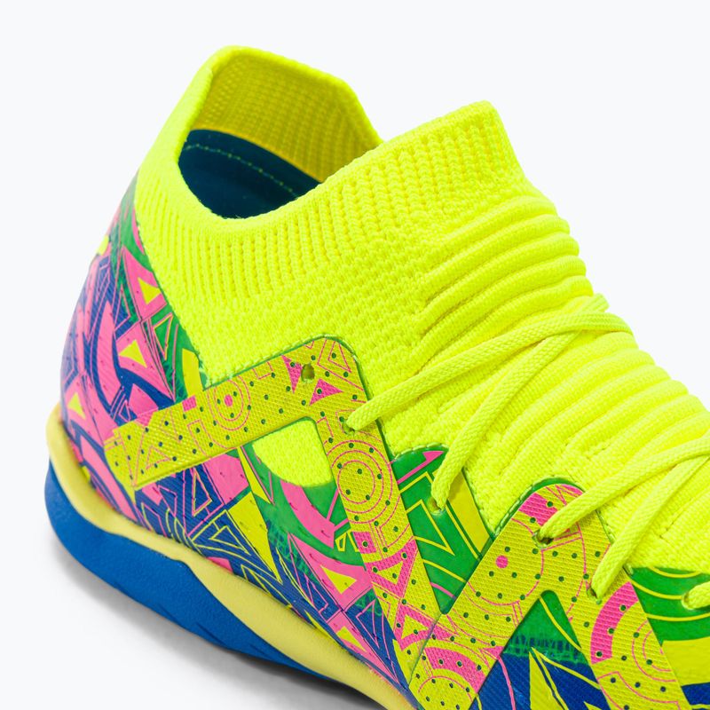 Vaikiški futbolo bateliai PUMA Future Match Energy IT + Mid Jr ultra blue/yellow alert/luminous pink 8