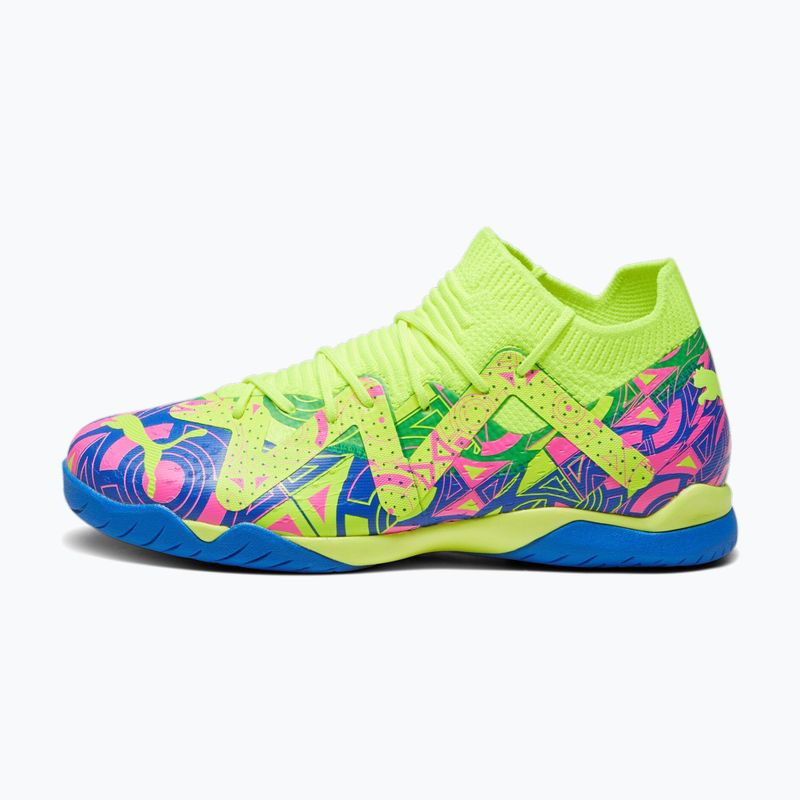 Vaikiški futbolo bateliai PUMA Future Match Energy IT + Mid Jr ultra blue/yellow alert/luminous pink 11