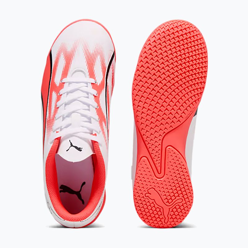 Vaikiški futbolo bateliai PUMA Ultra Play IT Jr puma white/puma black/fire orchid 14
