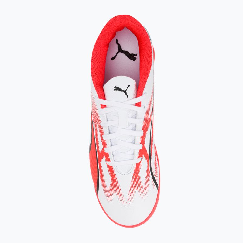 Vaikiški futbolo bateliai PUMA Ultra Play IT Jr puma white/puma black/fire orchid 6