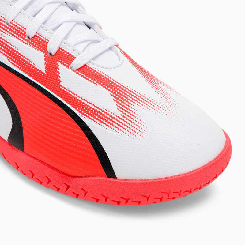 Vaikiški futbolo bateliai PUMA Ultra Play IT Jr puma white/puma black/fire orchid 7