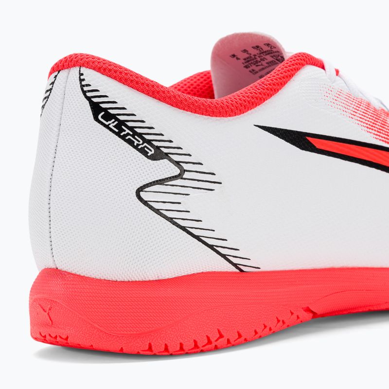 Vaikiški futbolo bateliai PUMA Ultra Play IT Jr puma white/puma black/fire orchid 9