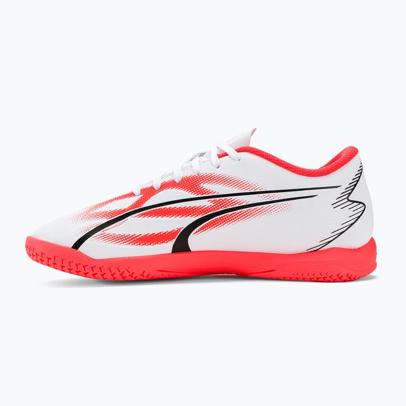 Vaikiški futbolo bateliai PUMA Ultra Play IT Jr puma white/puma black/fire orchid 10