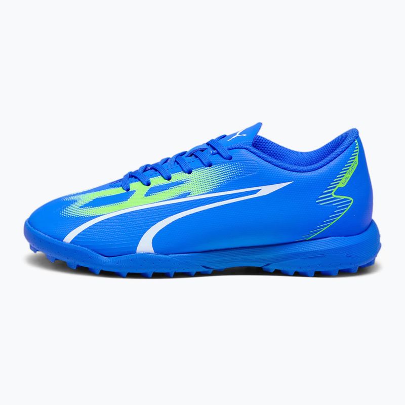 Vaikiški futbolo bateliai PUMA Ultra Play TT Jr ultra blue/puma white/pro green 7