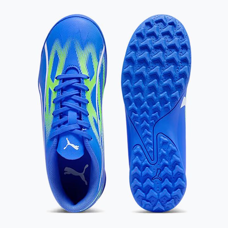 Vaikiški futbolo bateliai PUMA Ultra Play TT Jr ultra blue/puma white/pro green 10