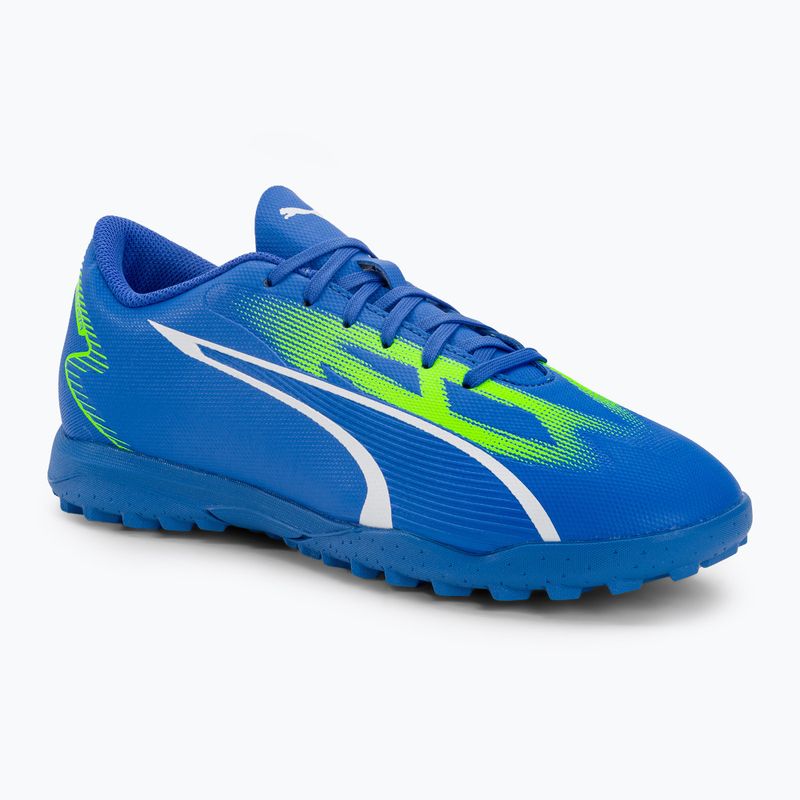 Vaikiški futbolo bateliai PUMA Ultra Play TT Jr ultra blue/puma white/pro green