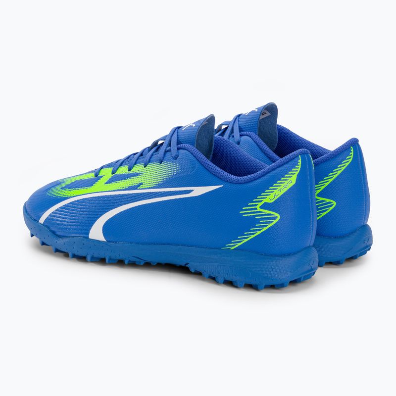 Vaikiški futbolo bateliai PUMA Ultra Play TT Jr ultra blue/puma white/pro green 3