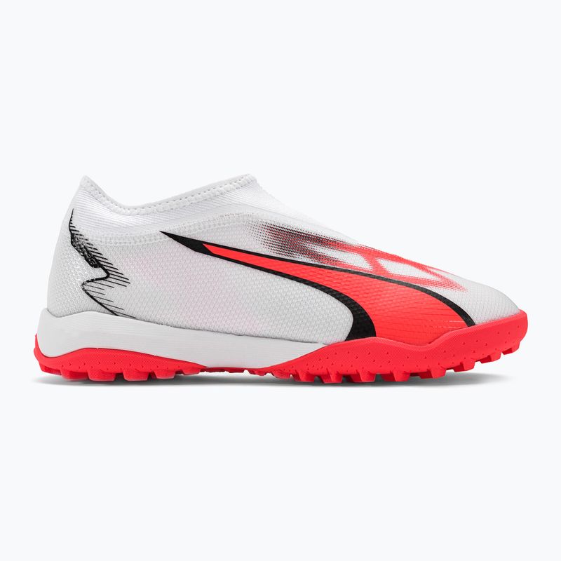 Vaikiški futbolo bateliai PUMA Ultra Match Ll Tt + Mid Jr puma white/puma black/fire orchid 2