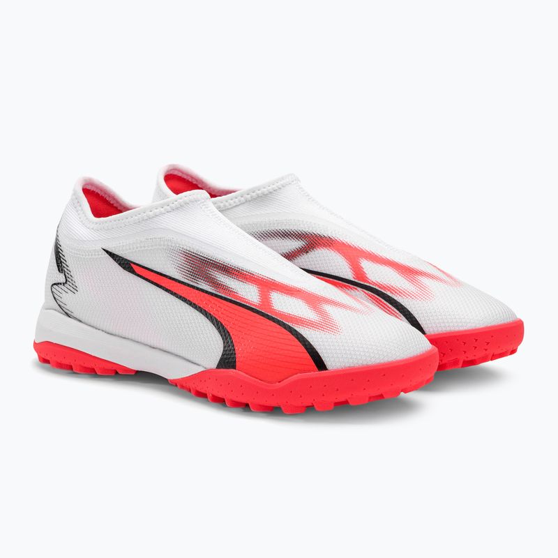 Vaikiški futbolo bateliai PUMA Ultra Match Ll Tt + Mid Jr puma white/puma black/fire orchid 4