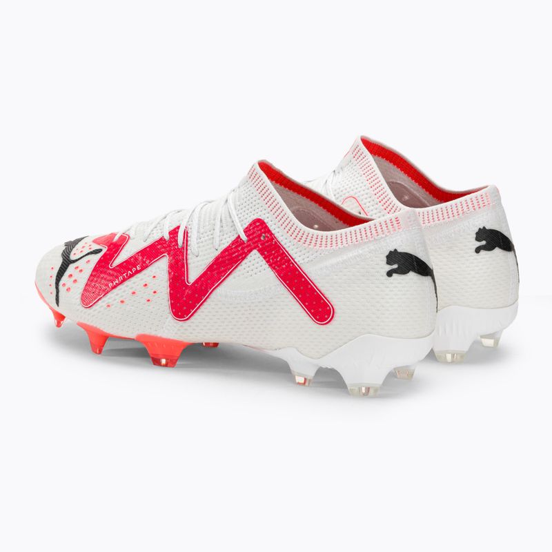 Vyriški futbolo bateliai PUMA Future Ultimate Low FG/AG puma white/puma black/fire orchid 3