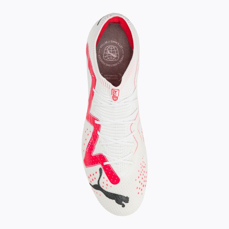 Vyriški futbolo bateliai PUMA Future Ultimate Low FG/AG puma white/puma black/fire orchid 6