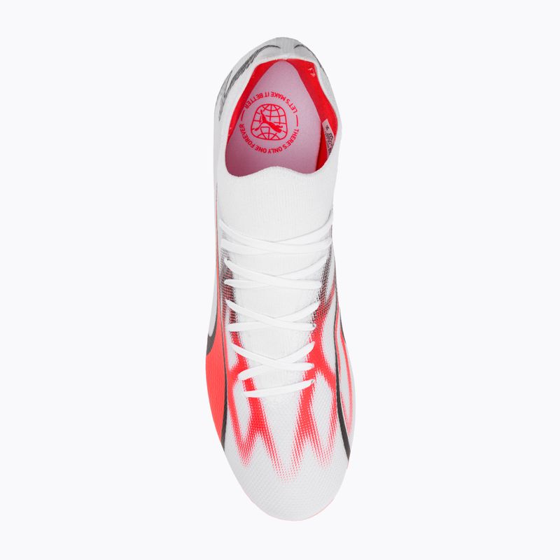 Vyriški futbolo bateliai PUMA Ultra Match FG/AG puma white/puma black/fire orchid 6