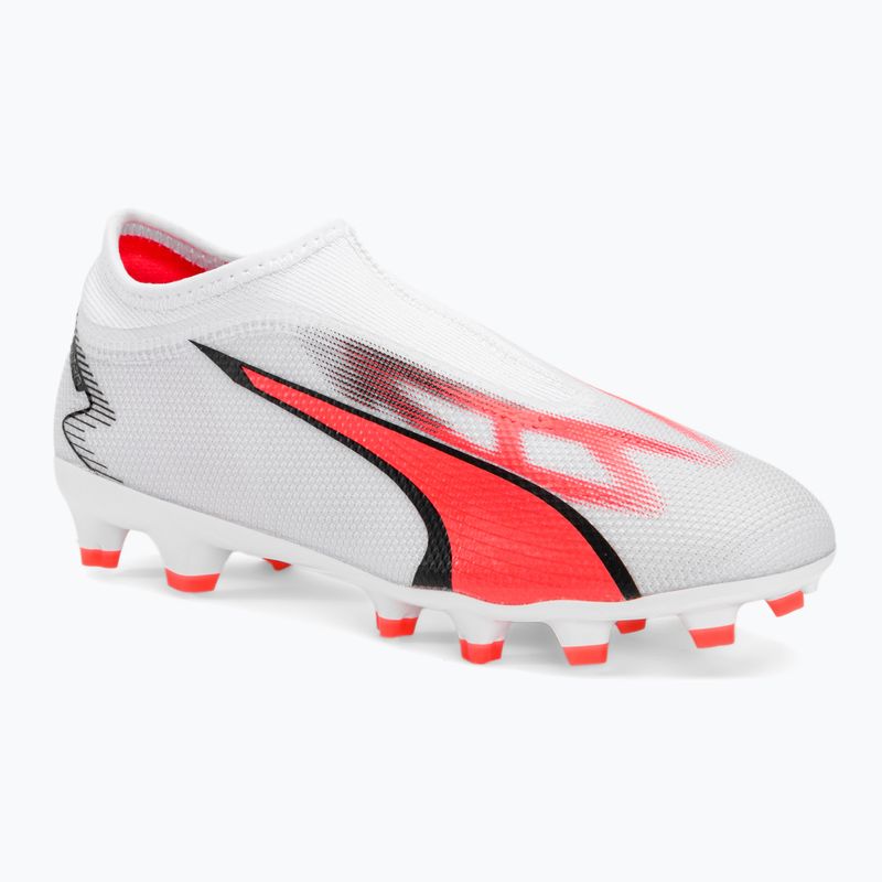 Vaikiški futbolo bateliai PUMA Ultra Match Ll FG/AG Jr puma white/puma black/fire orchid