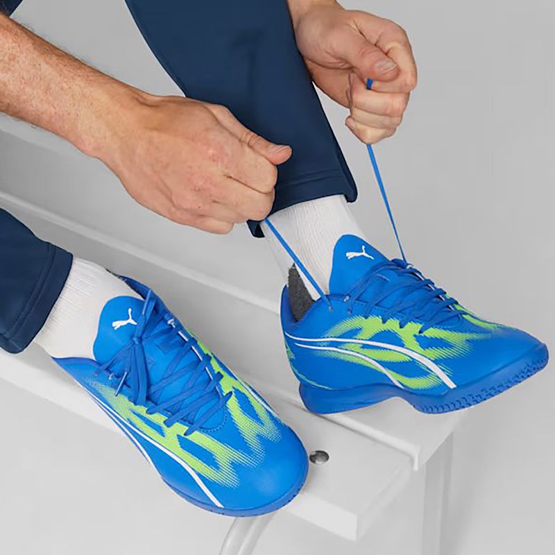 Vyriški futbolo bateliai PUMA Ultra Play It ultra blue/puma white/pro green 13