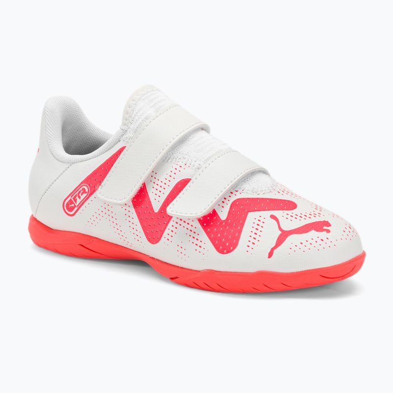 Vaikiški futbolo bateliai PUMA Future Play IT V Jr puma white/fire orchid