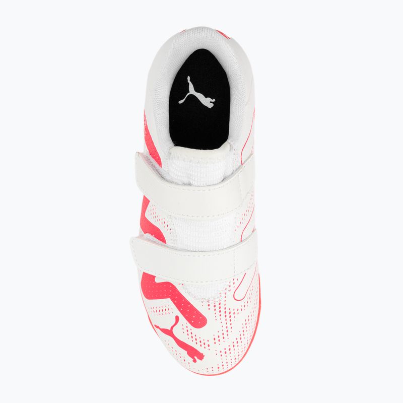 Vaikiški futbolo bateliai PUMA Future Play IT V Jr puma white/fire orchid 6