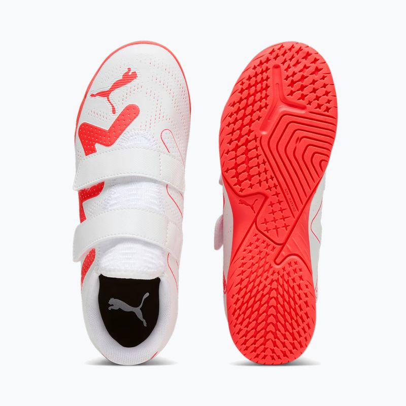 Vaikiški futbolo bateliai PUMA Future Play IT V Jr puma white/fire orchid 13