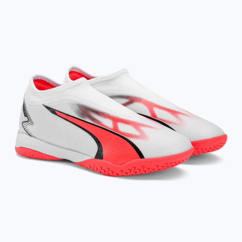 Vaikiški futbolo bateliai PUMA Ultra Match Ll IT + Mid Jr puma white/puma black/fire orchid 4