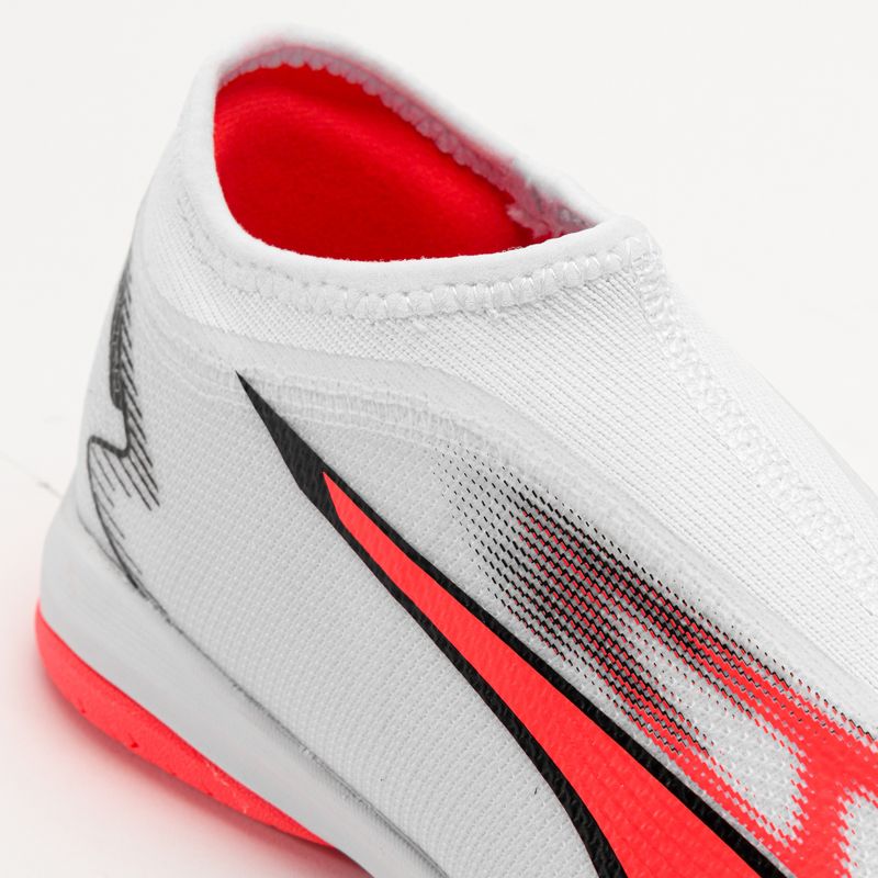 Vaikiški futbolo bateliai PUMA Ultra Match Ll IT + Mid Jr puma white/puma black/fire orchid 8