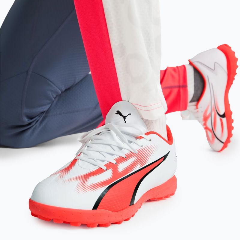 Vyriški futbolo bateliai PUMA Ultra Play FG/AG puma white/puma black/fire orchid 2