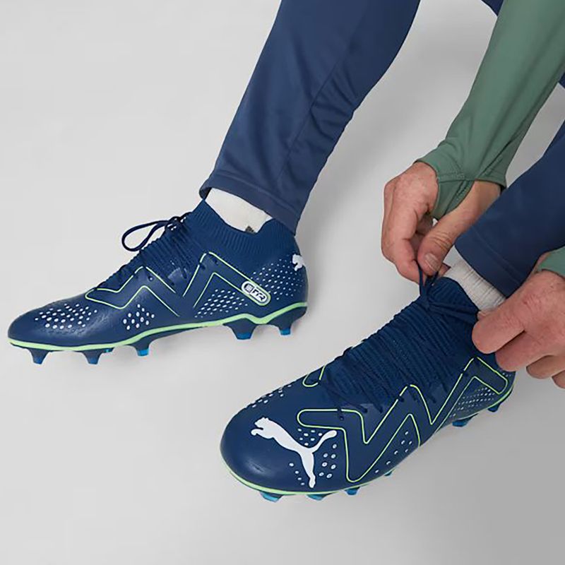 Vyriški futbolo bateliai PUMA Future Match FG/AG persian blue/puma white/pro green 2